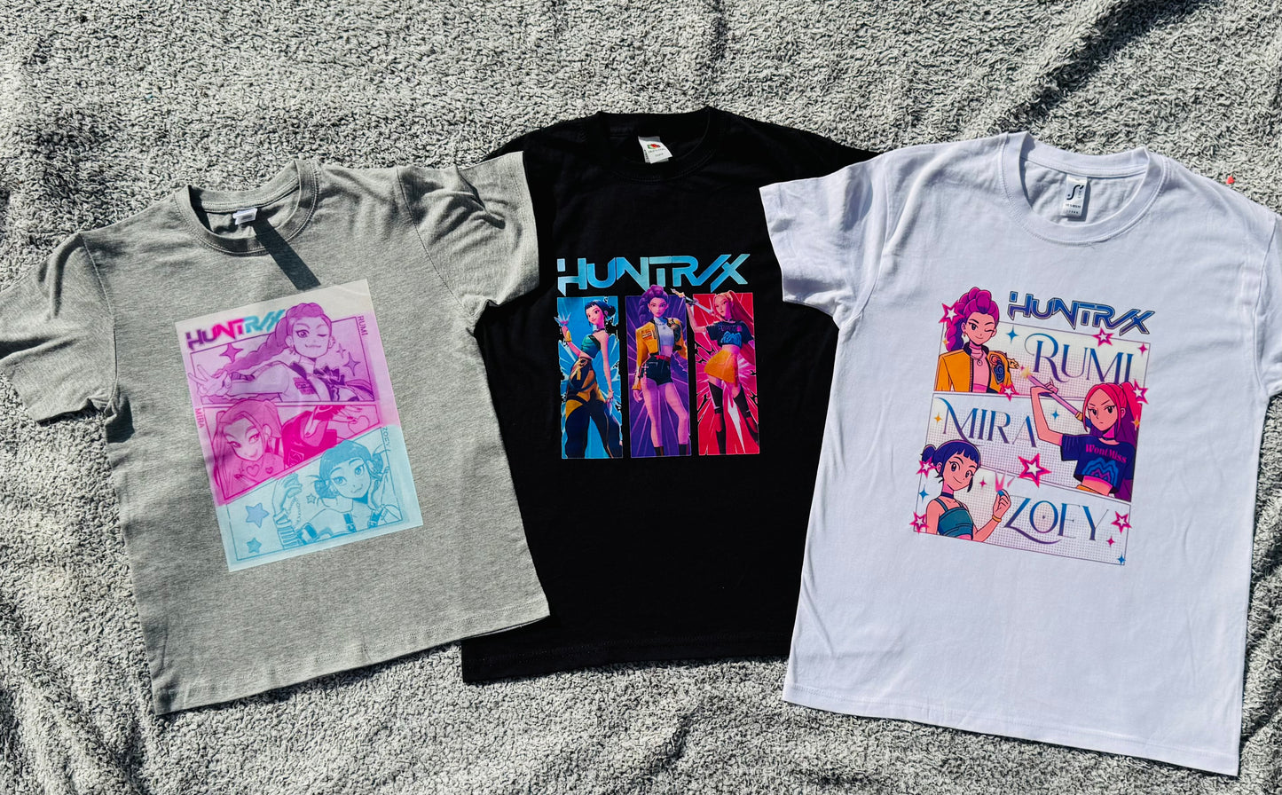 HUNTRX K-POP Demon Hunters T-Shirt – Custom Colour & Design