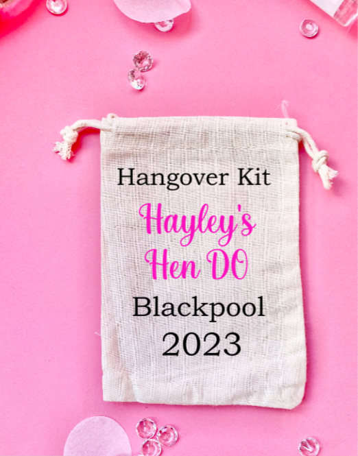 Mini Hangover Kit Bags, Hangover Recovery Kit, Hen Party Favours