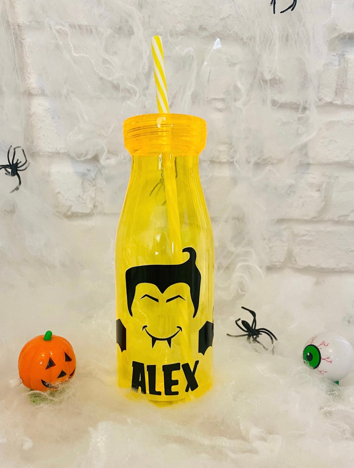 Kids Halloween bottle, kids straw bottle, colourful Halloween gift for kids, Halloween milk bottle, Halloween cup