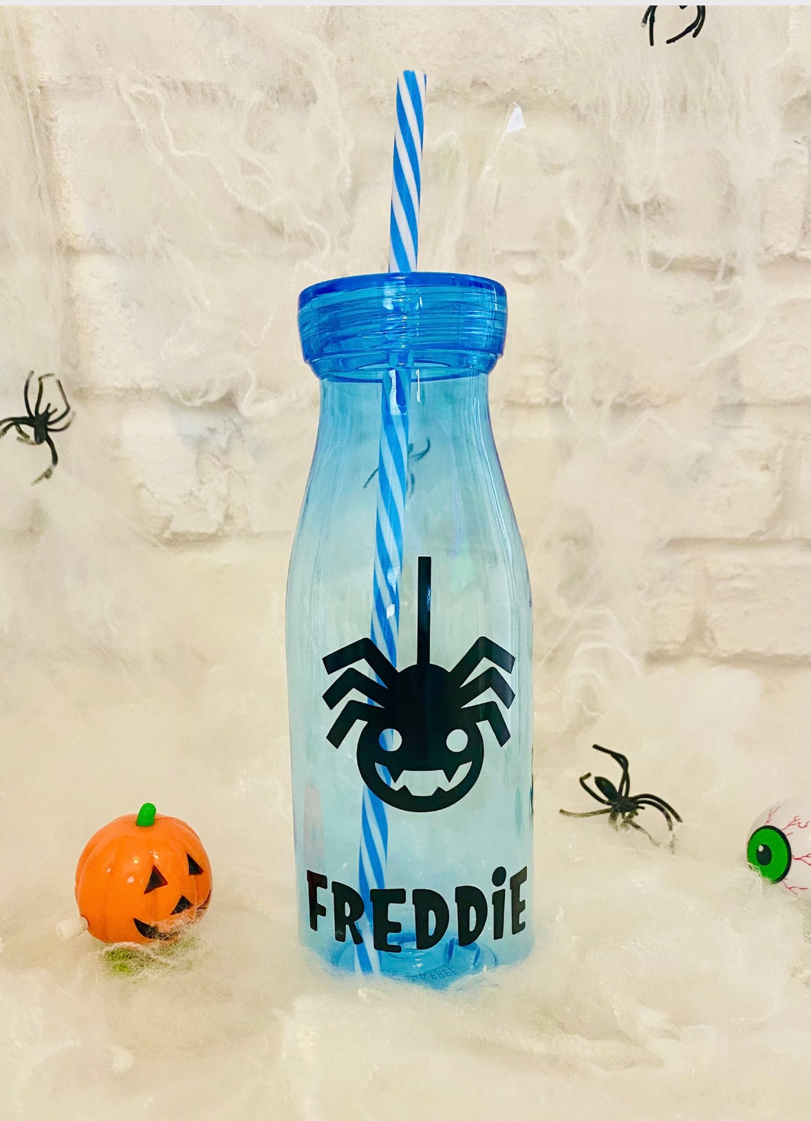 Kids Halloween bottle, kids straw bottle, colourful Halloween gift for kids, Halloween milk bottle, Halloween cup