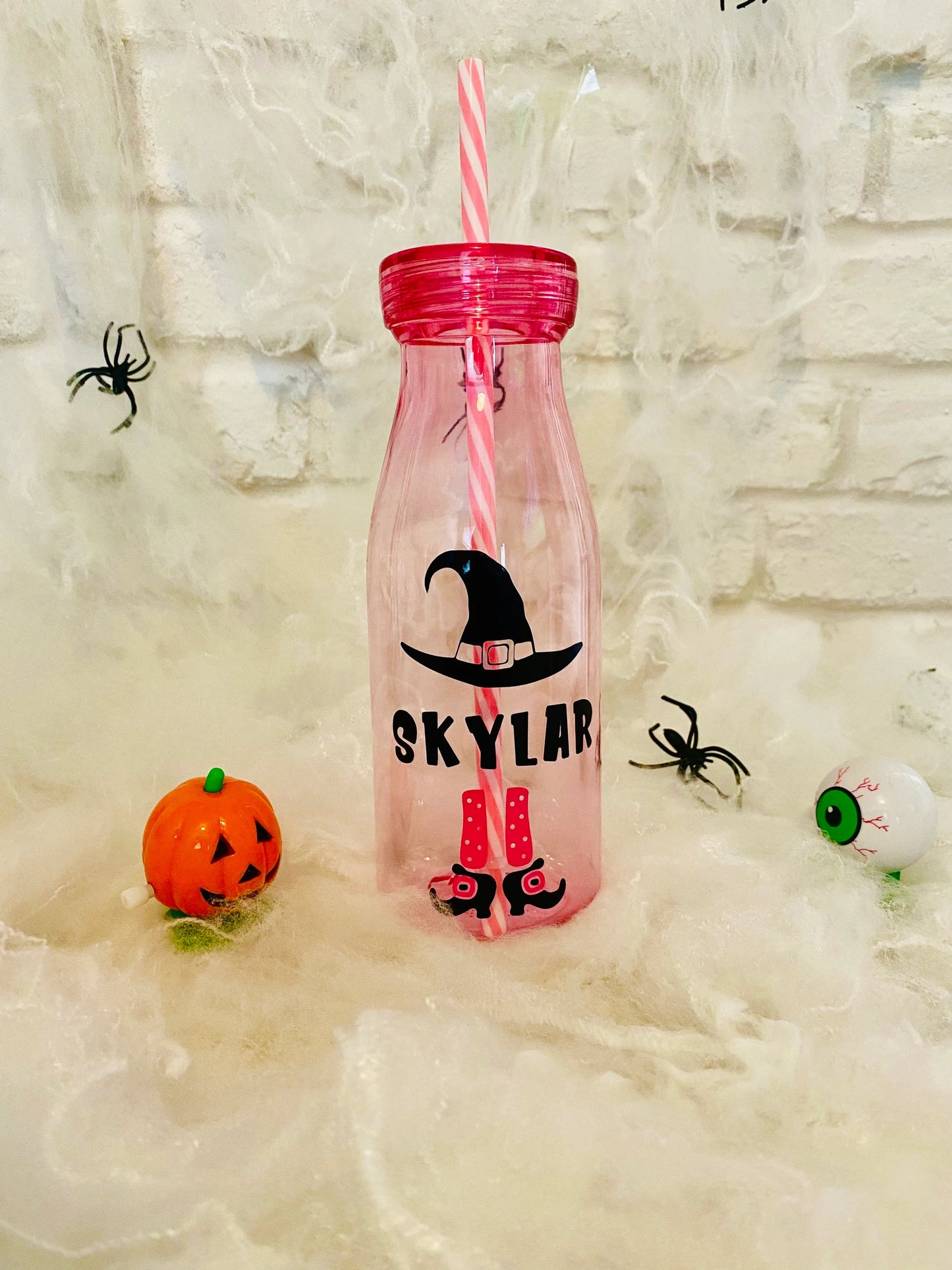 Kids Halloween bottle, kids straw bottle, colourful Halloween gift for kids, Halloween milk bottle, Halloween cup