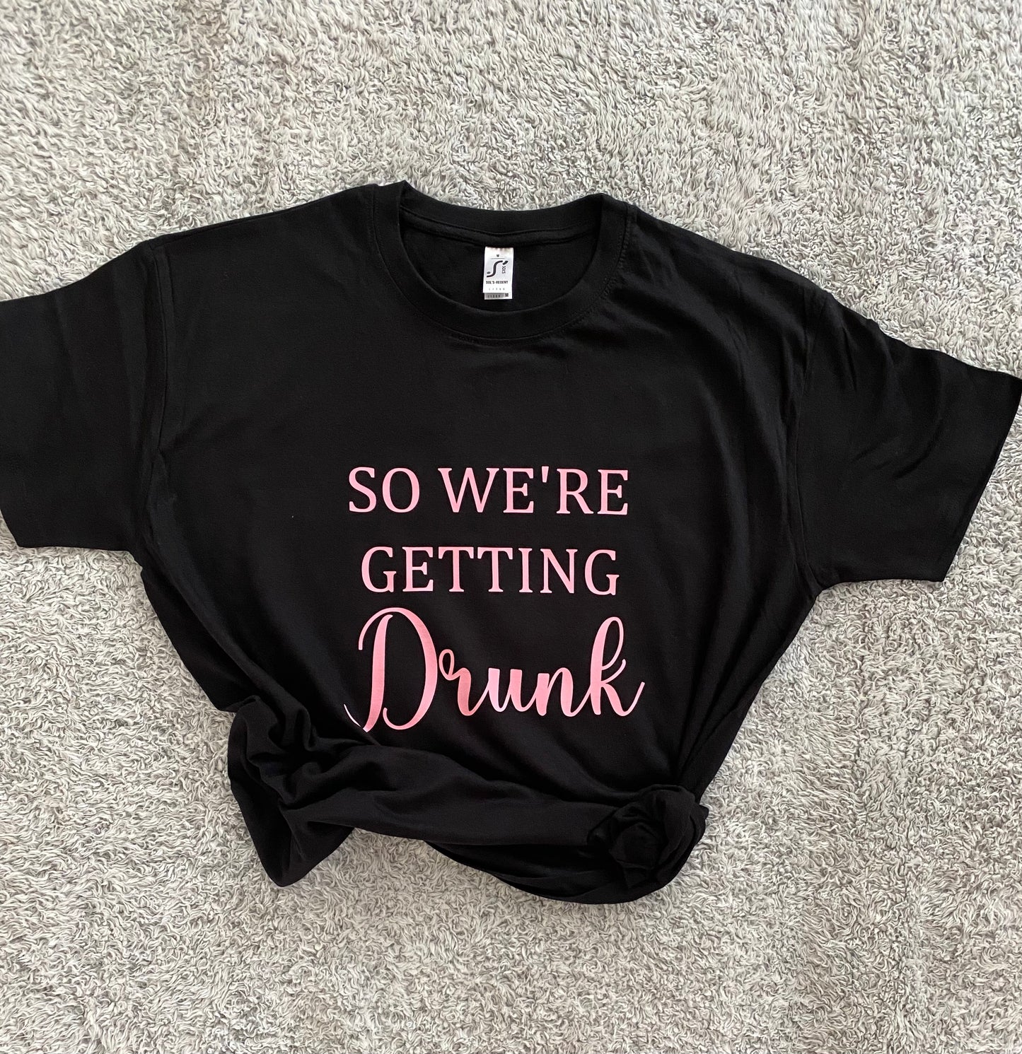 Hen Party t-shirts, im getting married, so were getting drunk hen do tshirts, matching hen do tees