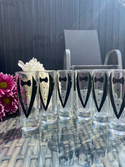 Wedding party large shot glass for hen party, stag do or wedding day.